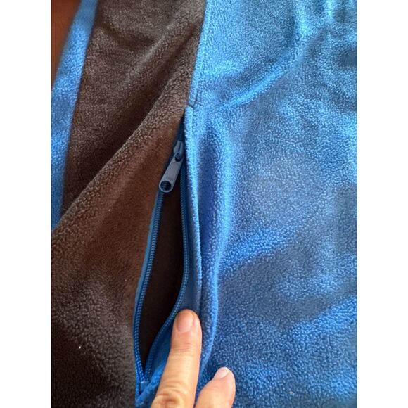 Blue and Black Youth Columbia Zip UP Jacket Size18/20 - Picture 4 of 4